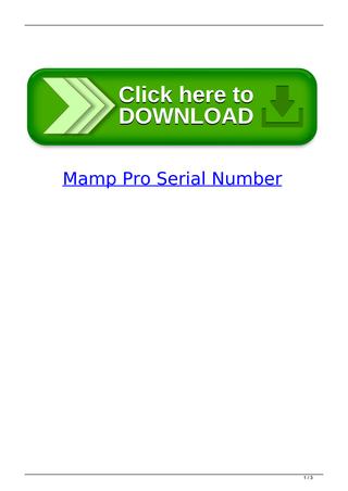 Mamp Pro 4.2.1 Serial Pc